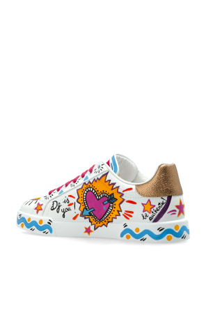 Dolce & Gabbana Leather sports shoes with logo