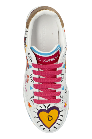 Dolce & Gabbana Leather sports shoes with logo
