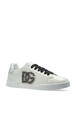Dolce & Gabbana Sapatilhas de couro com logótipo