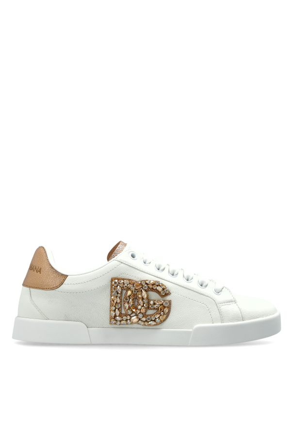 Leather sports shoes with logo od Dolce & Gabbana