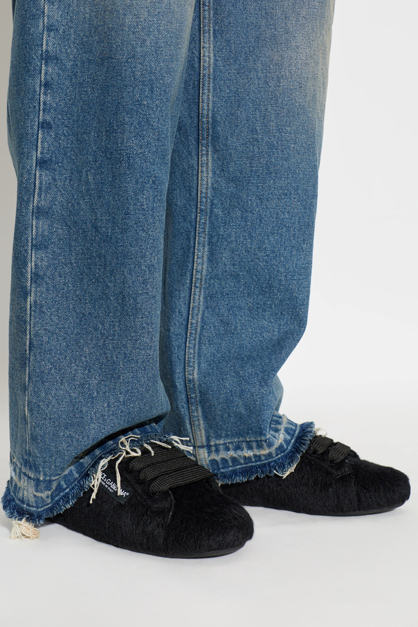 Dolce & Gabbana Fur Sneakers