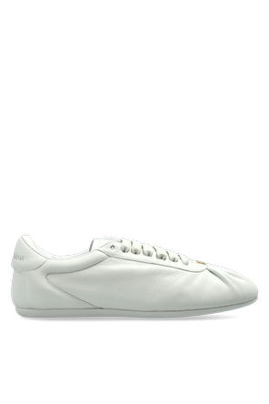 Leather Logo-Appliqué Low Top Sneakers
