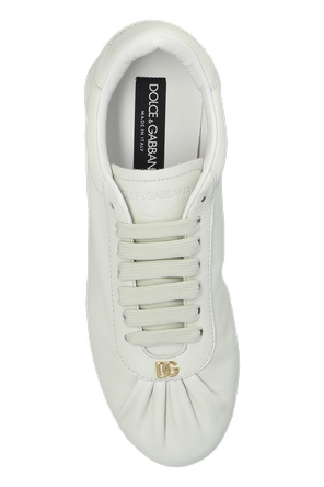 Dolce & Gabbana Leather Logo-Appliqué Low Top Sneakers