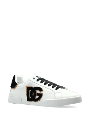 Dolce & Gabbana Leather sports shoes with logo