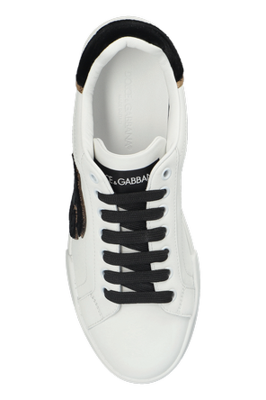 Dolce & Gabbana Leather sports shoes with logo