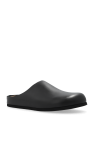Common Projects BLACK Leather slides Clog