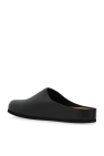Common Projects BLACK Leather slides Clog