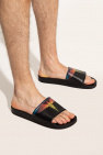 Marcelo Burlon Rubber slides with feather motif