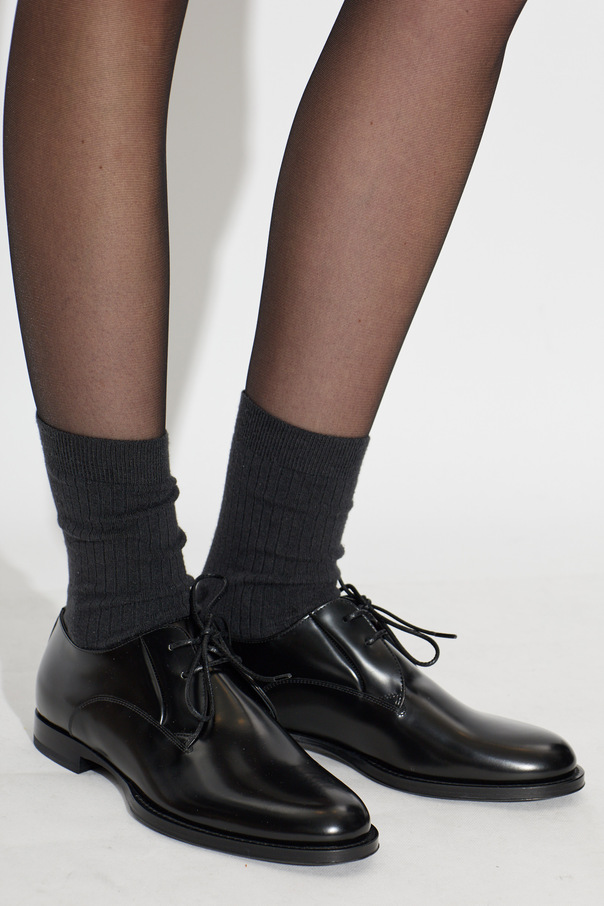 Dolce & Gabbana Leather Women's Derby Shoes Dolce & Gabbana