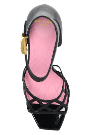 Balmain 'Uma' glossy heeled sandals 