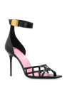 Balmain BLACK Patent leather high-heeled sandals 'Uma'