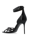 Balmain BLACK Patent leather high-heeled sandals 'Uma'