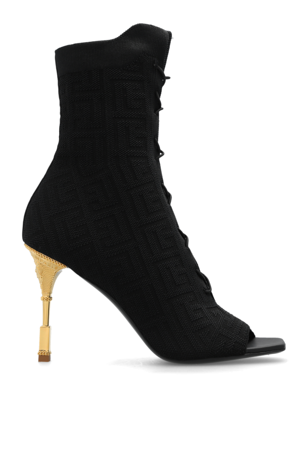 ‘Coin’ heeled ankle boots od Balmain