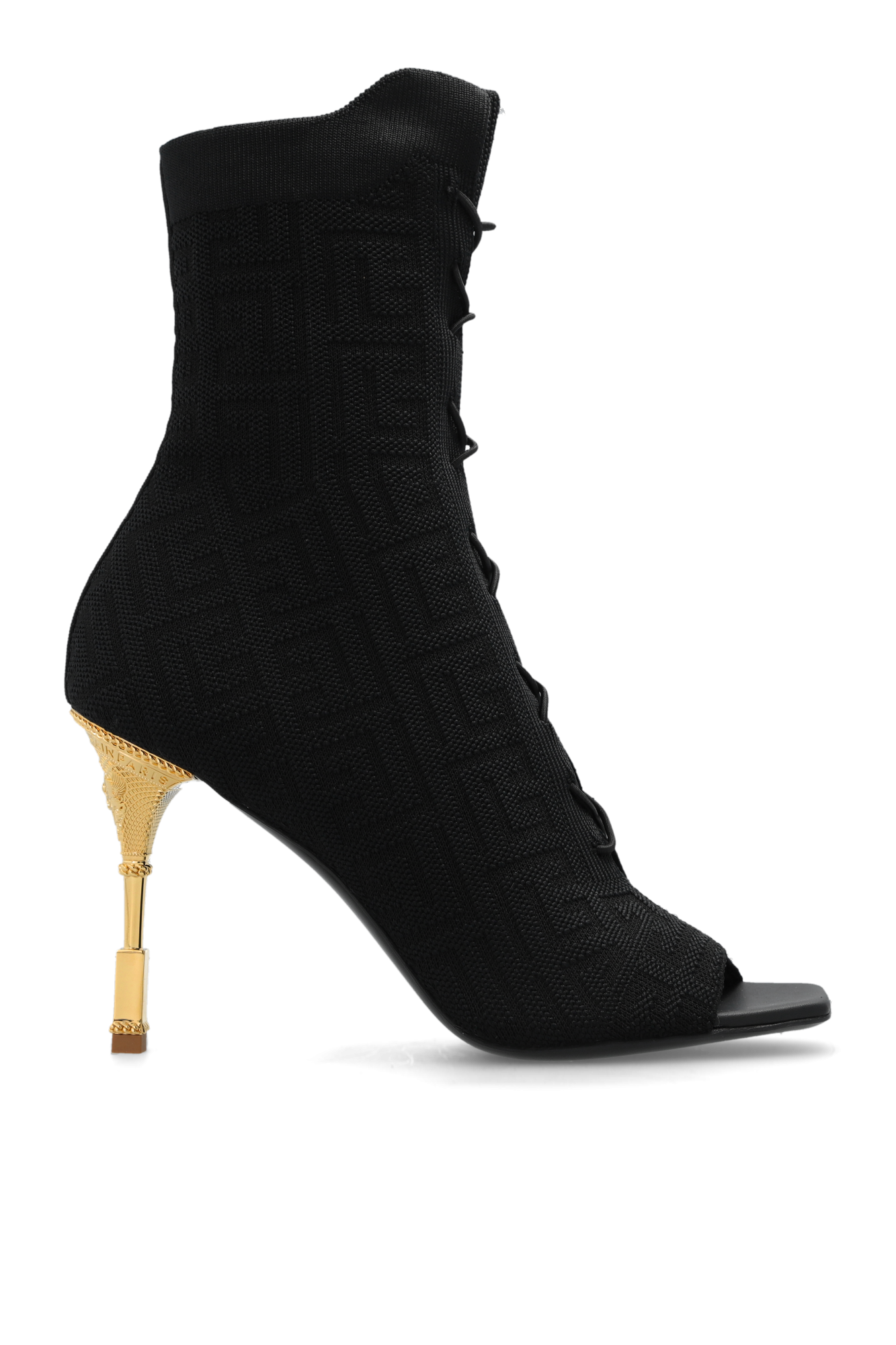 balmain WZORZYSTA ‘Coin’ heeled ankle boots