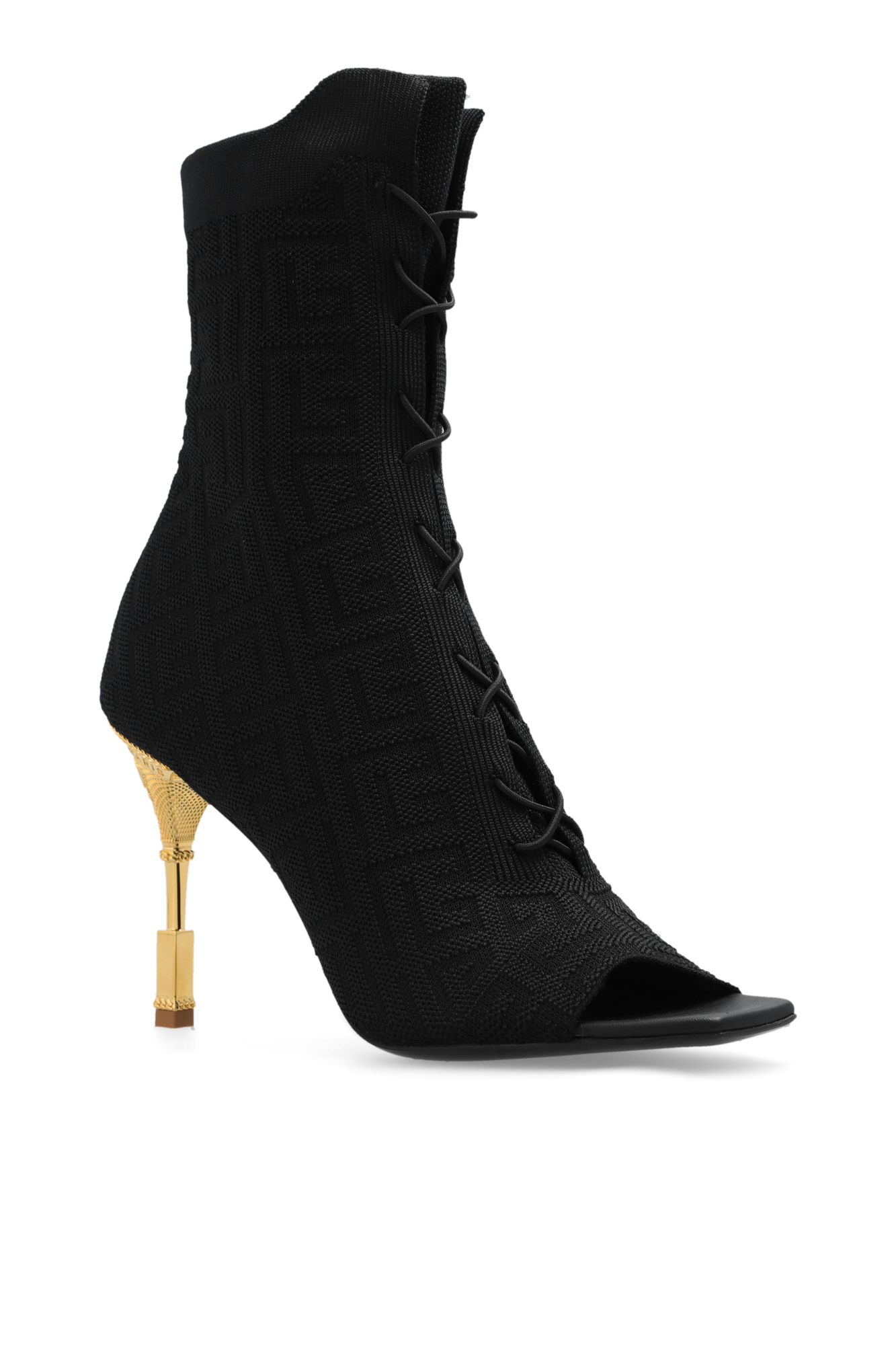 balmain WZORZYSTA ‘Coin’ heeled ankle boots