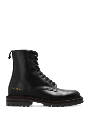 Leather combat boots od Common Projects