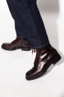 Common Projects BURGUNDY ‘Combat’ ankle boots