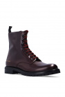 Common Projects BURGUNDY ‘Combat’ ankle boots