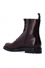 Common Projects BURGUNDY ‘Combat’ ankle boots