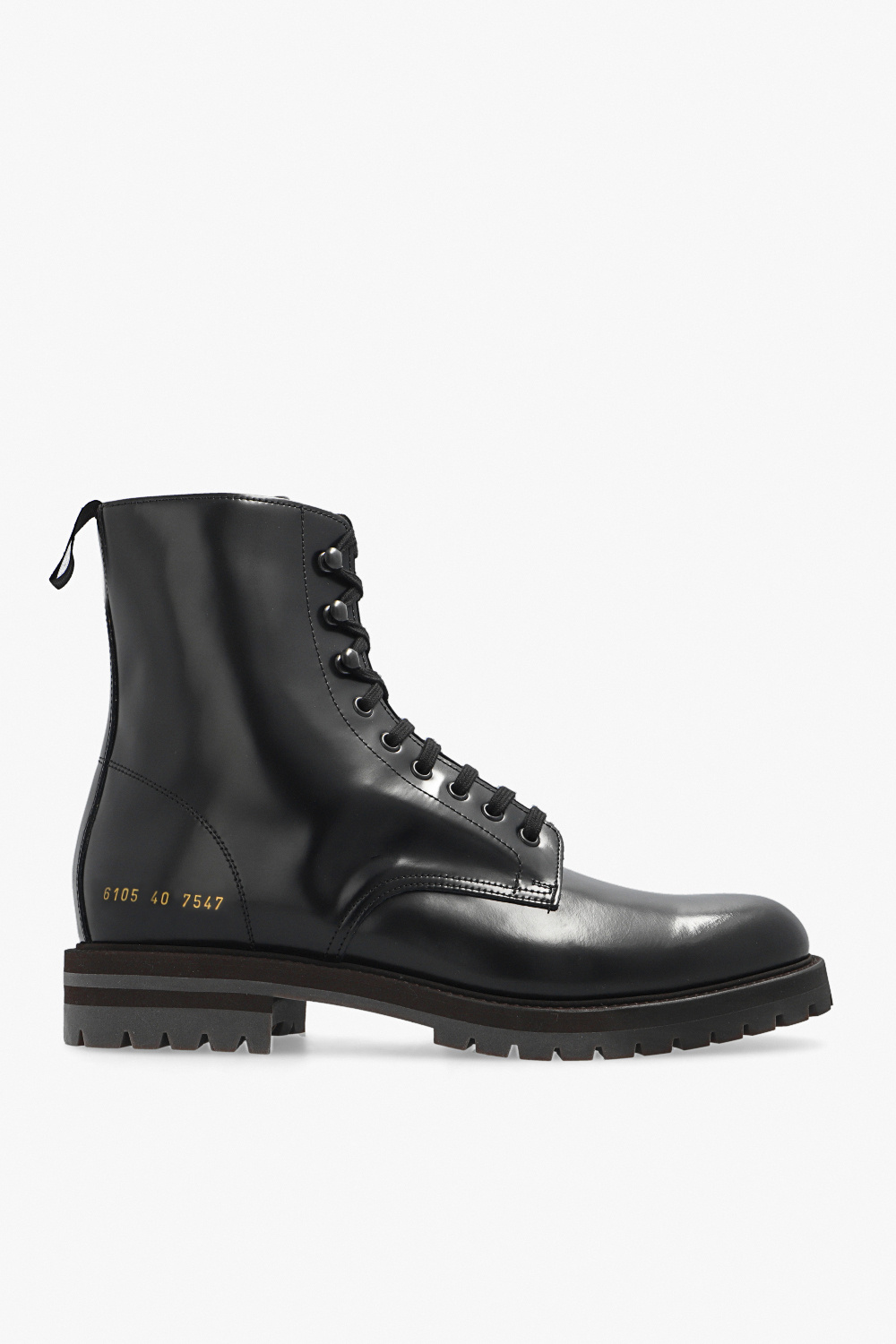 Common Projects Leather combat boots