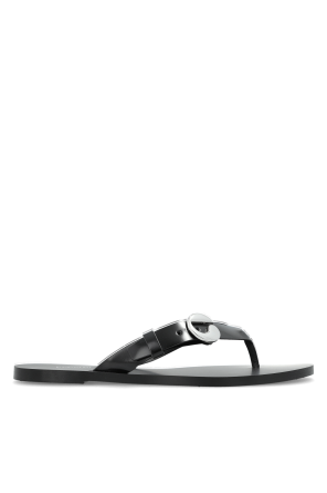 Leather slides