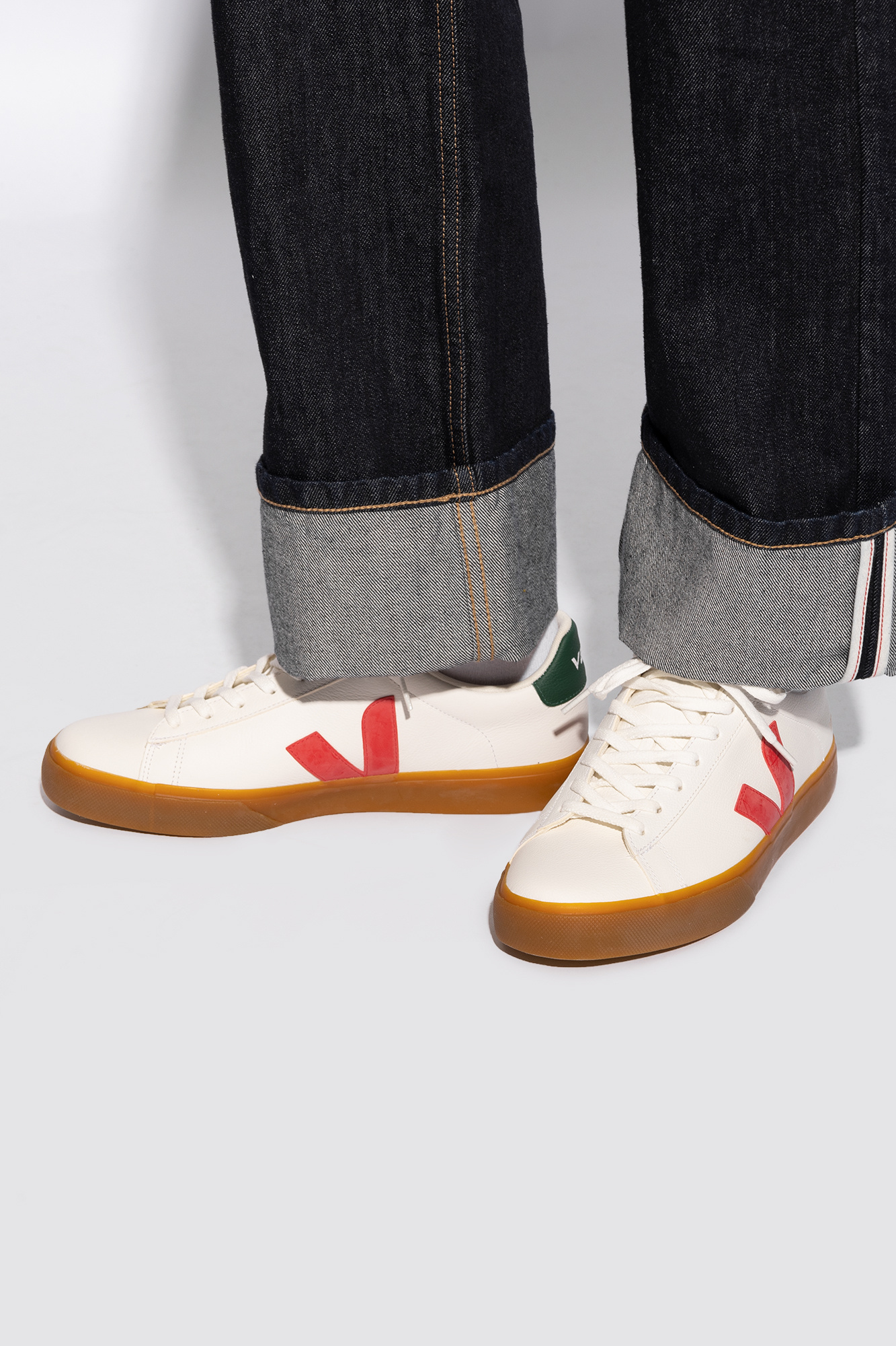 Veja White Logo Sneakers In White