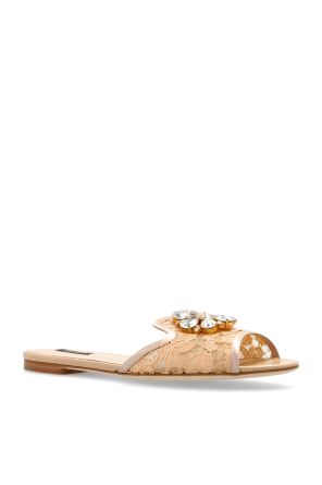 Dolce & Gabbana Chanclas con cristales brillantes