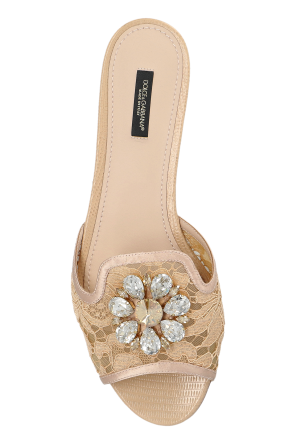 Dolce & Gabbana Chanclas con cristales brillantes