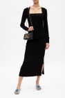 dolce distressed & Gabbana handbag in brown mink and brown leather ‘Bianca’ slides