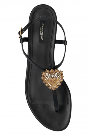 Dolce & Gabbana Skórzane sandały