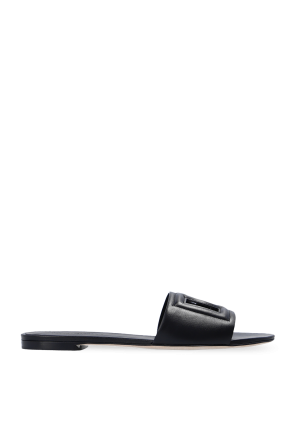 ‘Bianca’ leather slides