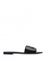 Dolce & Gabbana double-breasted mid-length coat ‘Bianca’ leather slides