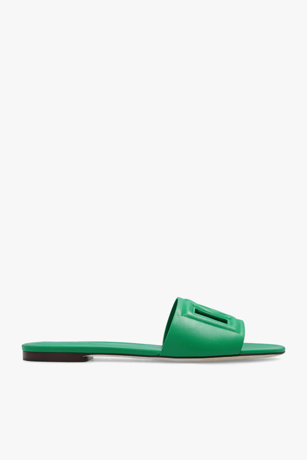 Dolce & Gabbana ‘Bianca’ leather slides