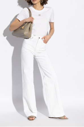 Dolce & Gabbana Chanclas de cuero con logo