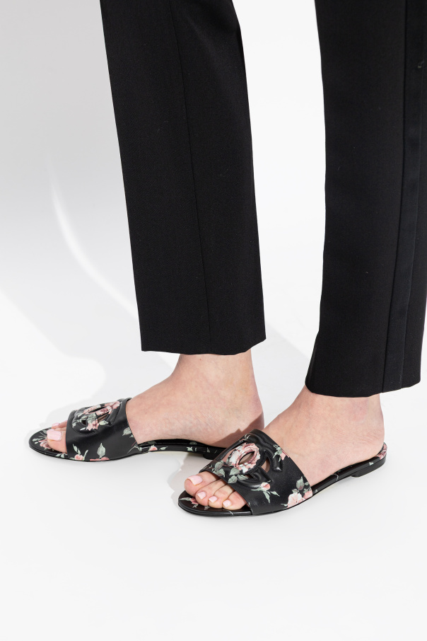 Dolce & Gabbana Chanclas con estampado floral