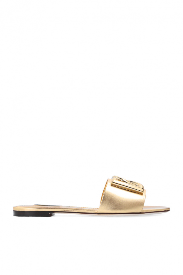 Dolce & Gabbana ‘Bianca’ leather slides