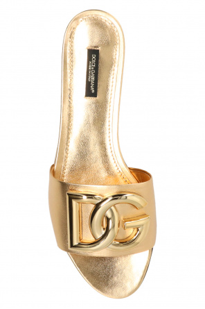 Dolce & Gabbana ‘Bianca’ leather slides