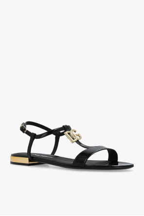 dolce ripped & Gabbana ‘Bianca’ glossy sandals