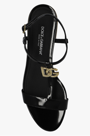 dolce gathered-detail & Gabbana ‘Bianca’ glossy sandals
