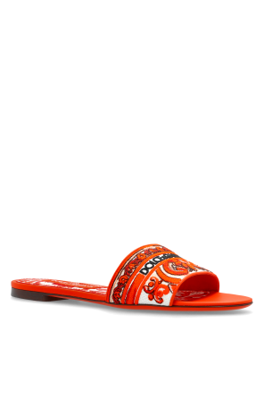 Dolce & Gabbana Flip-flops with "Majolica" pattern