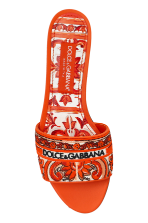 Dolce & Gabbana Flip-flops with "Majolica" pattern