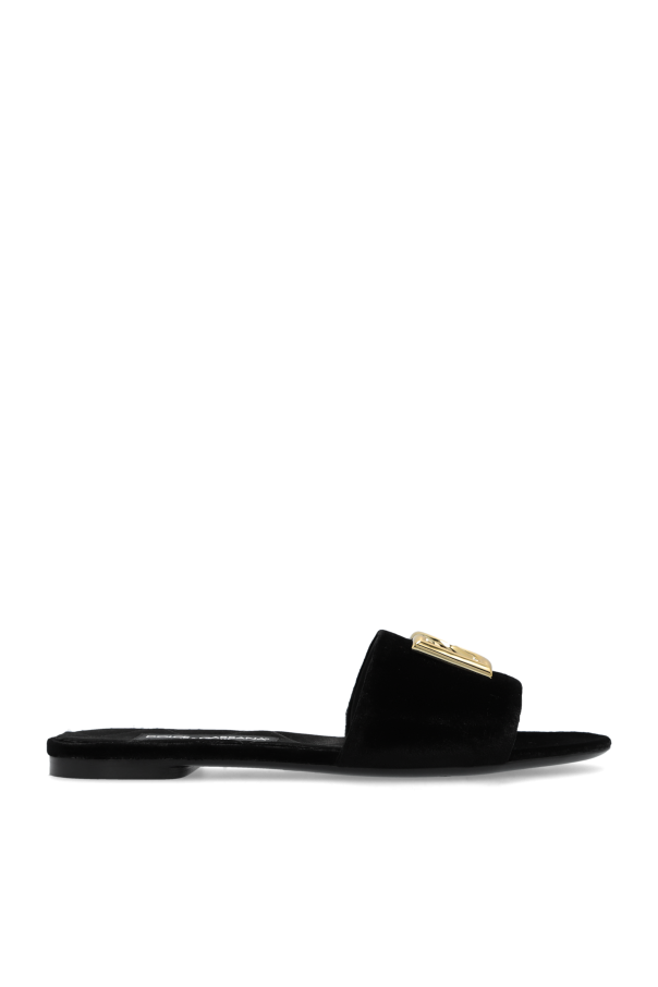 Dolce & Gabbana Velvet Slippers