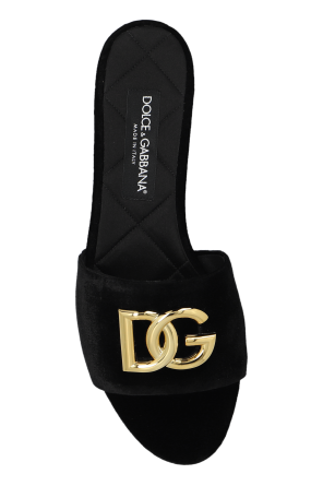 Dolce & Gabbana Velvet Slippers