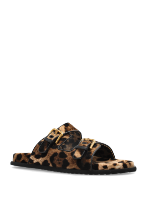 Dolce & Gabbana Chanclas con estampado animal