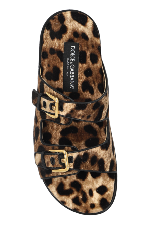 Dolce & Gabbana Chanclas con estampado animal