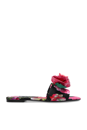 Chanclas con motivo floral