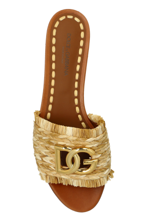 Dolce & Gabbana Sandalias con aplicación en forma de logo