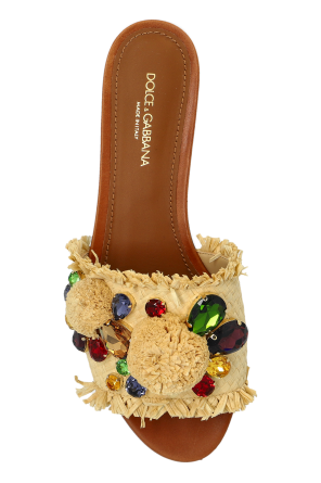 Dolce & Gabbana Chanclas con aplicaciones brillantes