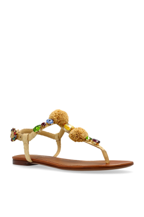 Dolce & Gabbana Sandals with shimmering appliqués