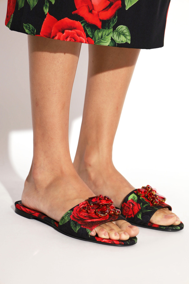 Dolce & Gabbana Floral motif slides
